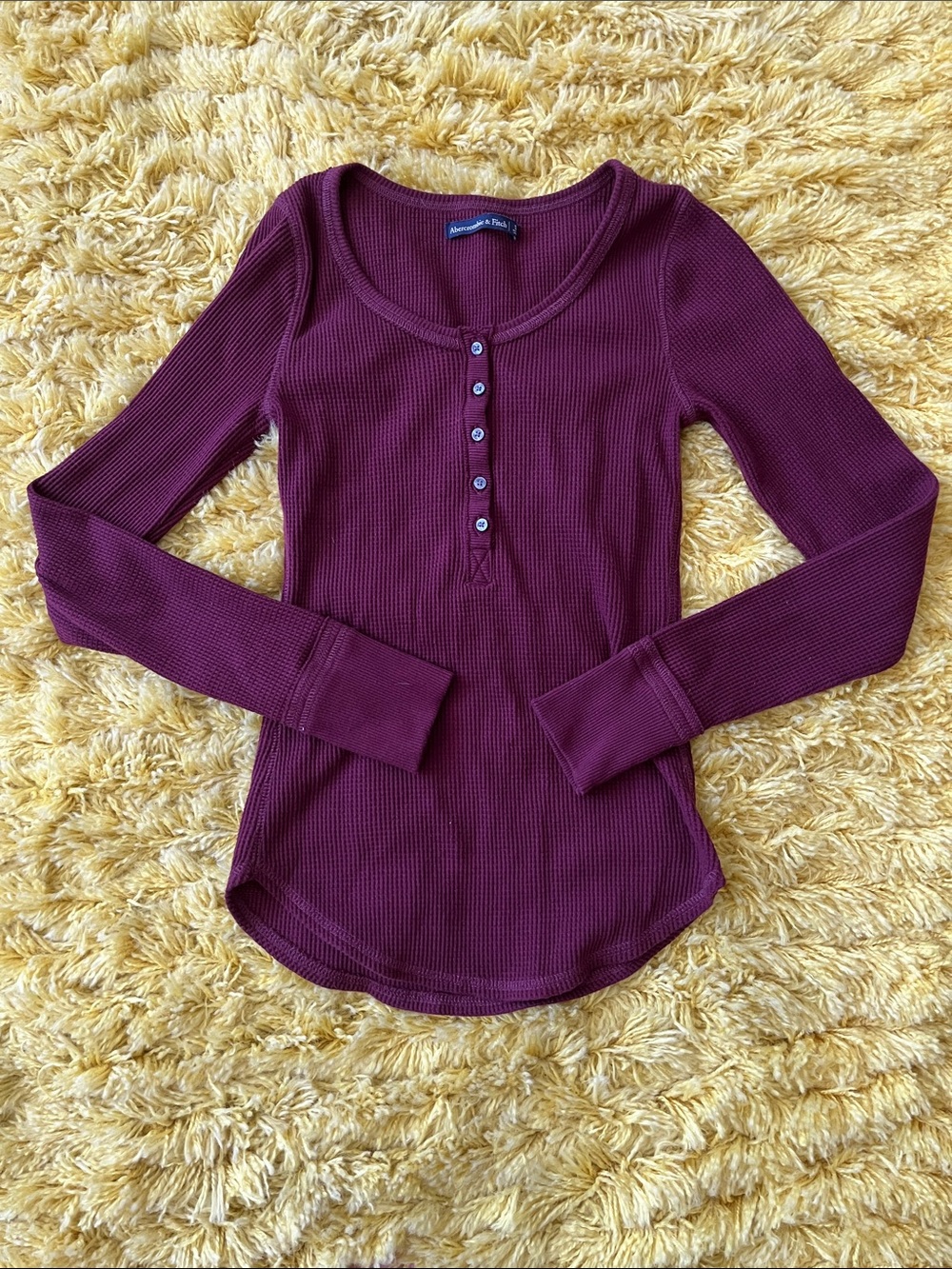 Abercrombie and Fitch Ribbed Thermal Henley